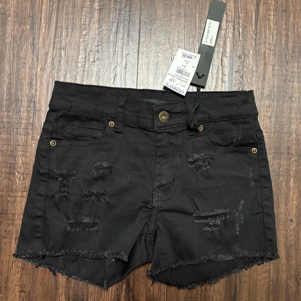 Contraband Distressed Jean Shorts size 0